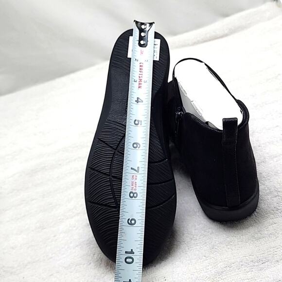 CLARKS CLOUDSTEPPERS●SILLIAN GEMMA BLACK ANKLE BOOTS■LADIES 8 ●WIDE●NWB●CUTE● - Picture 14 of 16